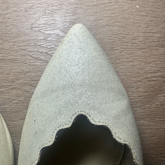 Betsey Johnson Formal Glitter Shoes Size 10 - Picture 7 of 10